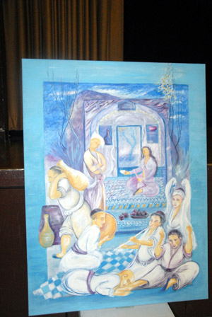 Painting by Nora Gabbai - by QH
