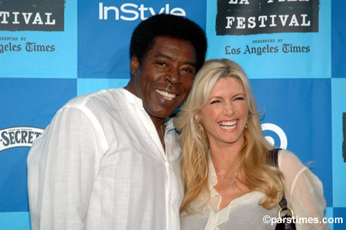 Ernie Hudson & Actress Brande Roderick - by QH