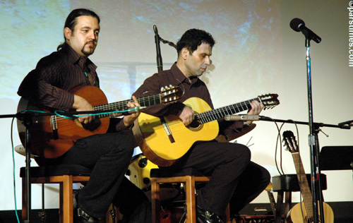Farid & Danny warmed up for Ziba, Irvine - October 16, 2005
