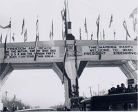 Iranians greet President Eisenhower in Tehran, 12/14/1959