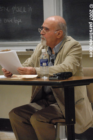 Reza Baraheni Lecture (April 22, 2007) - by QH